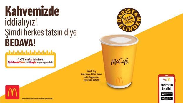 McDonald’s Türkiye’den, kahveseverlere ekim ayına özel kampanya