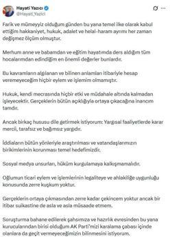 AK Parti'li Yazıcı: AK Parti’mizi karalama çabası içinde olanlara geçit vermeyeceğiz