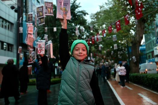 'Ağaçlar Kitap Açtı' etkinliği renkli görüntülere sahne oldu