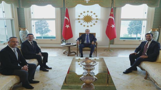 Cumhurbaşkanı Erdoğan, Çekmeköy Belediye Başkanı Orhan Çerkez'i kabul etti