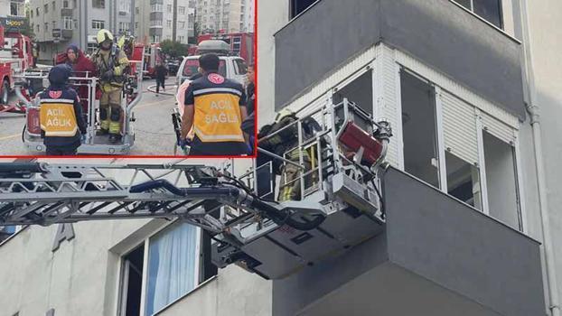 Kadıköy'de 8 katlı binada yangın; mahsur kalan 14 kişi kurtarıldı