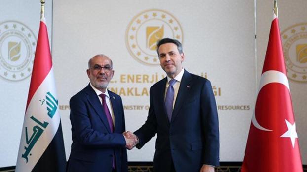Bakan Bayraktar, Irak Petrol Bakanı Hüdeyir ile bir araya geldi