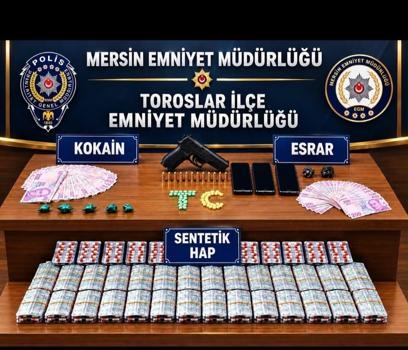 Mersin’de uyuşturucu operasyonu: 4 tutuklama