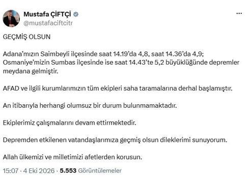 Adana'da 4.8 büyüklüğünde deprem (4)
