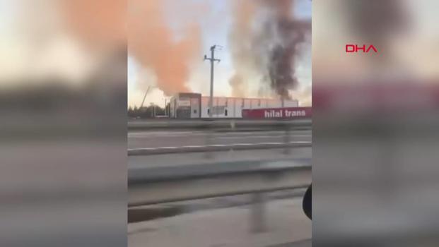 Bursa'da fabrika yangını