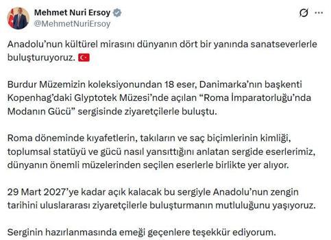 Burdur Müzesi eserleri, Danimarka'da sanatseverlerle buluşacak