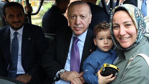 Cumhurbaşkanı Erdoğan, AileFest alanını ziyaret etti