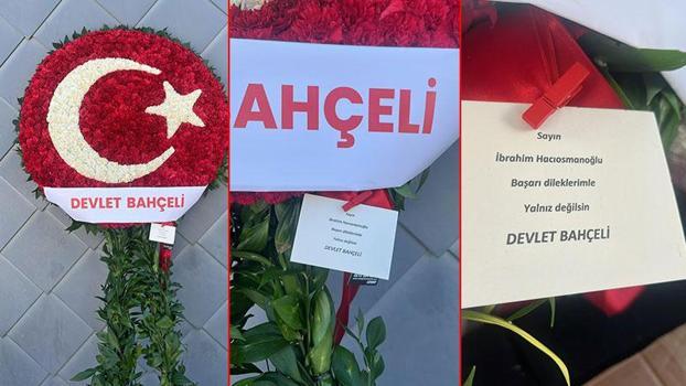 Bahçeli, TFF Başkanı Hacıosmanoğlu'na çiçek gönderdi