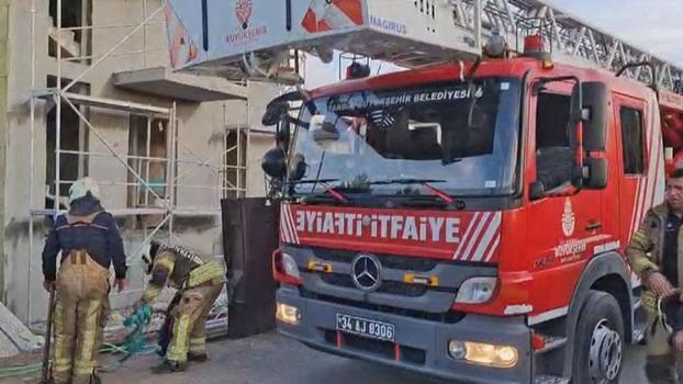 Çekmeköy'de toprak kayması; göçük altında kalan işçi yaralandı
