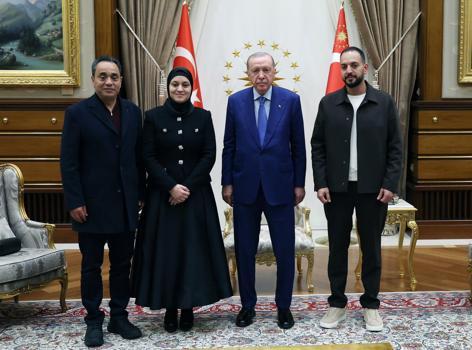 Cumhurbaşkanı Erdoğan, Filistinli Hind Rajab'ın ailesini kabul etti