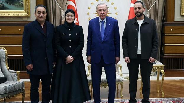 Cumhurbaşkanı Erdoğan, Filistinli Hind Rajab'ın ailesini kabul etti