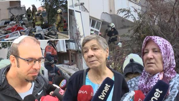 Maltepe'de 3 katı çöken 7 katlı binadan kurtarılanlar konuştu