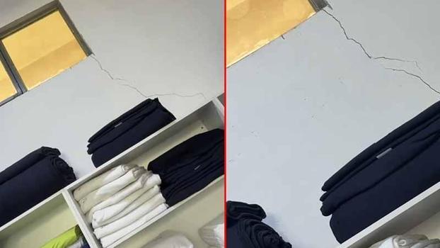 Maltepe'de bina çökmeden önce kaydedilen görüntüler ortaya çıktı: Çatlaklar gün geçtikçe büyüyor