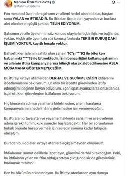 Bakan Göktaş: Fon meselesi üzerinden şahsımı ve ailemi hedef alan iddialar iftiradır