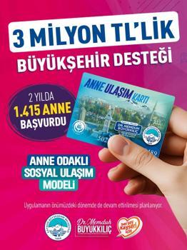Kayseri’de annelere, ulaşım kartı ile 3 milyon TL’lik destek