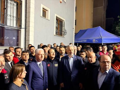 AFAD Başkanı Pehlivan, Maltepe çöken binada incelemelerde bulundu