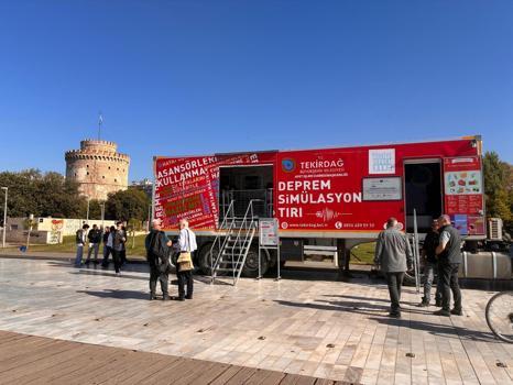 Tekirdağ'ın 'Deprem Simülasyon TIR'ı Yunanistan ve Bulgaristan'da