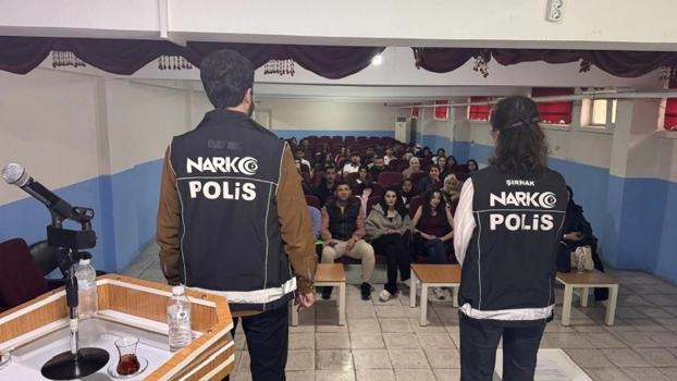Silopi’de öğrencilere uyuşturucuyla mücadele eğitimi