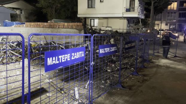 Maltepe’de çöken binanın enkaz kaldırma çalışmaları tamamlandı
