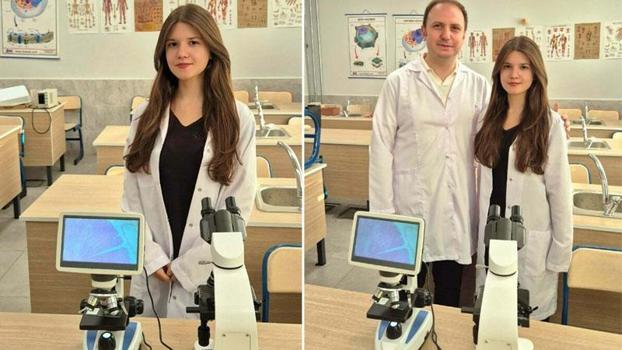 Lise öğrencisi Ece Defne'nin bilimsel araştırması tıp dergisinde yayımlandı