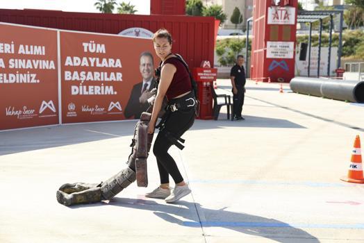 Mersin itfaiyesinde itfaiye eri alımı sınavları tamamlandı