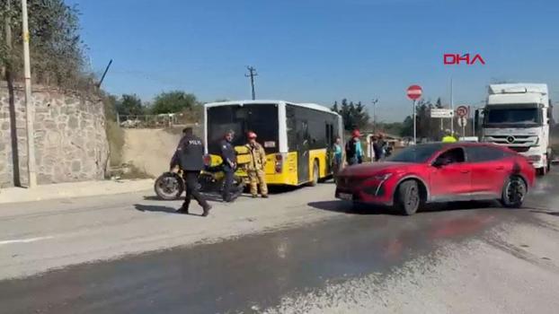 Sultangazi'de İETT otobüsü duvara çarptı; yaralılar var