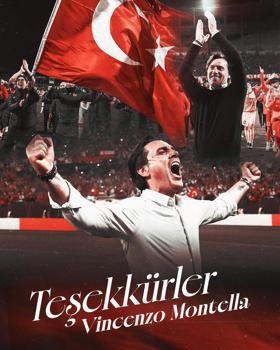 TFF’den Vincenzo Montella’ya teşekkür mesajı