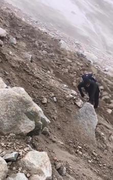 Ağrı Dağı’nda heyelan; dağcılar kayalardan son anda kurtuldu