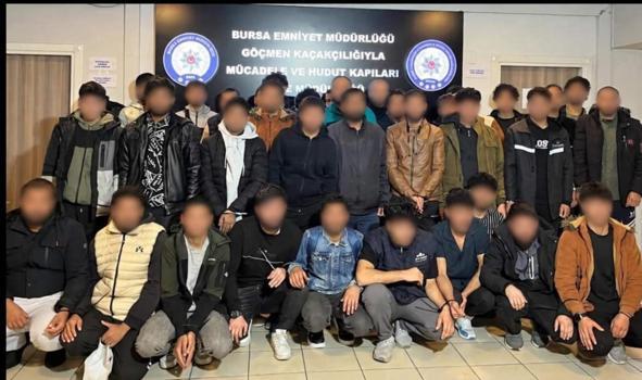 Bursa’da göçmen kaçakçılığı operasyonu: 11 gözaltı