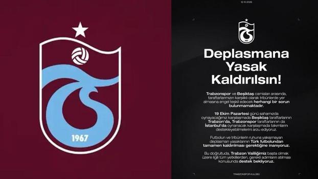 Trabzonspor'dan deplasman yasağının kaldırılması çağrısı