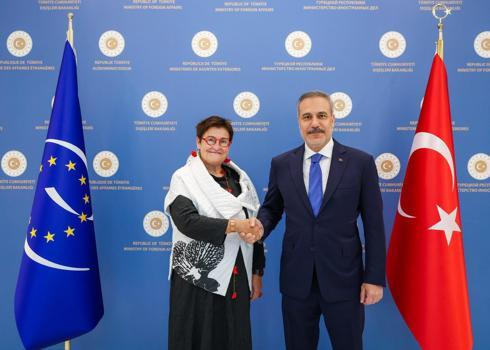 Bakan Fidan, Avrupa Konseyi Parlamenter Meclisi Başkanı ile görüştü