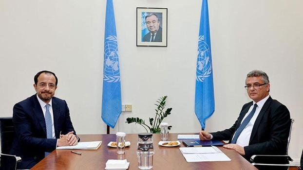 KKTC Cumhurbaşkanı Erhürman ile GKRY lideri Hristodulidis görüştü