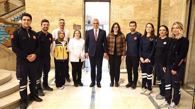 Bakan Memişoğlu'ndan, TBMM İlk Yardım Merkezi’ne ziyaret