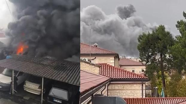 Bayrampaşa'da sanayi sitesinde yangın