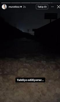 Sarıyer’de stüdyoda mahsur kalan Murat Boz, botla kurtarıldı
