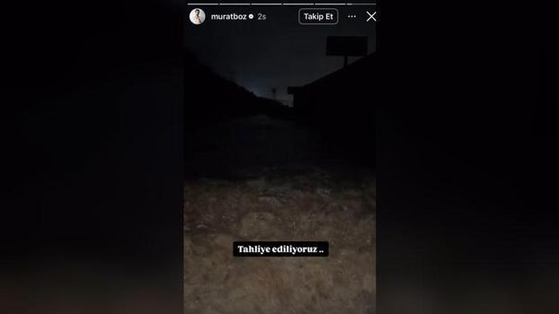 Sarıyer’de stüdyoda mahsur kalan Murat Boz, botla kurtarıldı