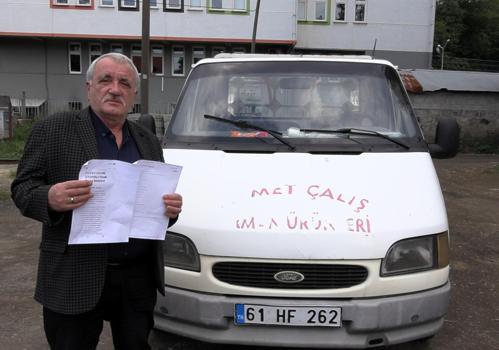 Trabzon dışına hiç çıkarmadığı kamyonetine İstanbul'da geçiş ihlali cezası geldi