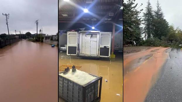 Kocaeli’de sağanak nedeniyle ev ve iş yerlerini su bastı