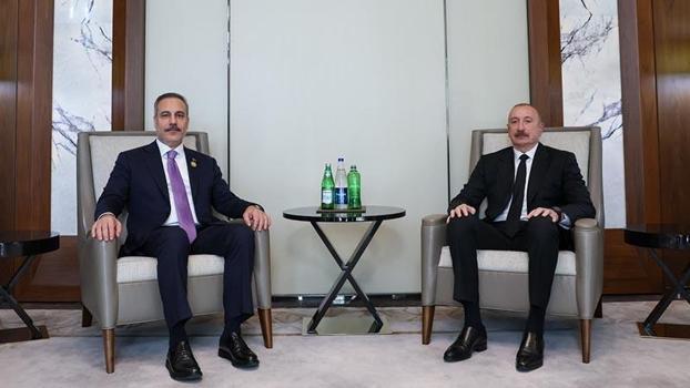 Dışişleri Bakanı Fidan, Bakü'de Azerbaycan Cumhurbaşkanı Aliyev tarafından kabul edildi