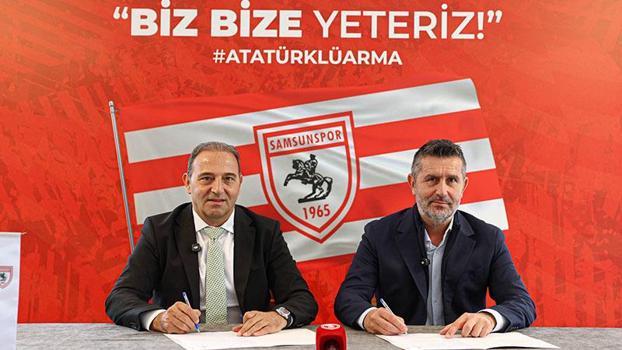Samsunspor anlaştığı Nenad Bjelica ile imza töreni düzenledi