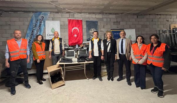 Çankaya Belediyesi, elektronik atıkları geri dönüşüme kazandırdı