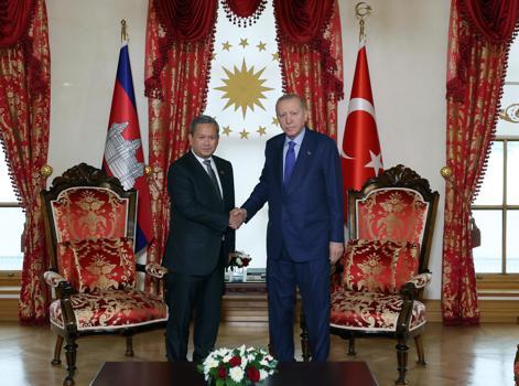 Cumhurbaşkanı Erdoğan, Kamboçya Başbakanı Manet'i kabul etti