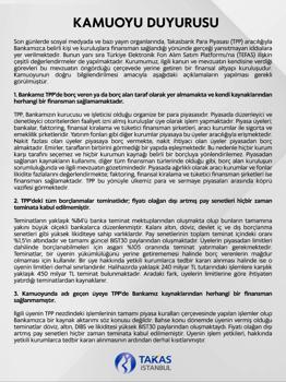 Takasbank'tan TPP ve TEFAS iddialarına ilişkin açıklama