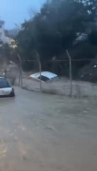 Sarıyer’de selde kaybolan Ahmet Derin’in aracının sürüklendiği yeni görüntüler: İçinde adam var