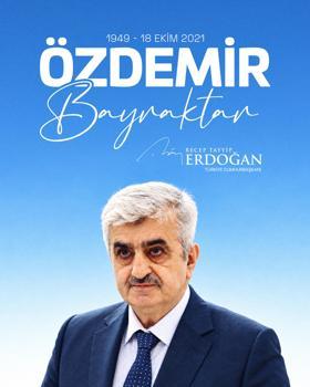 Cumhurbaşkanı Erdoğan, Özdemir Bayraktar'ı vefatının 5'inci yılında andı