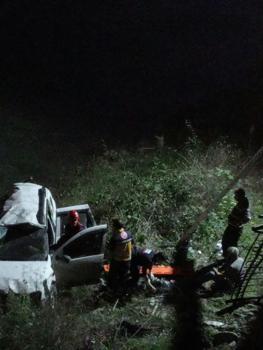 Trabzon'da cip, dereye uçtu; 5 yaralı