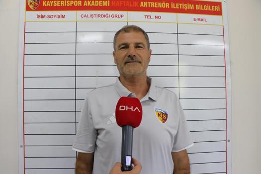 Kayserispor Altyapı Teknik Sorumlusu Çerçioğlu: Hedefimiz şehrin çocuklarından milli takımlara oyuncular göndermek