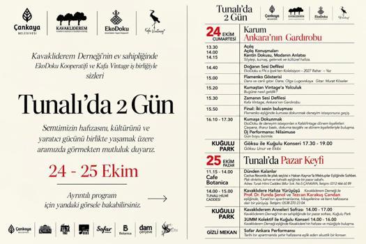 ‘Tunalı’da 2 Gün Festivali’ 24-25 Ekim’de düzenlenecek