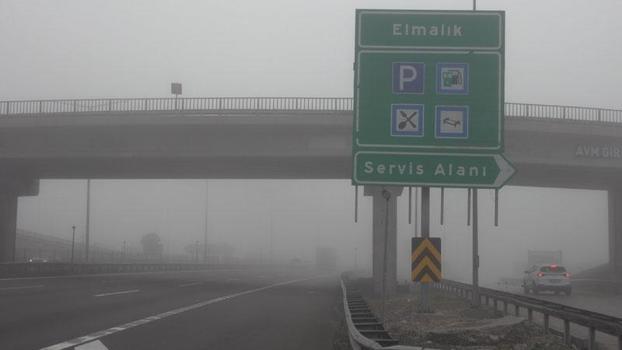 Bolu Dağı geçişinde sis etkili oldu