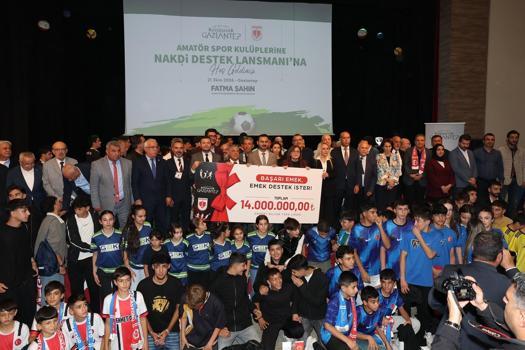 Gaziantep Büyükşehir Belediyesi'nden amatör spor kulüplerine 14 milyon liralık destek